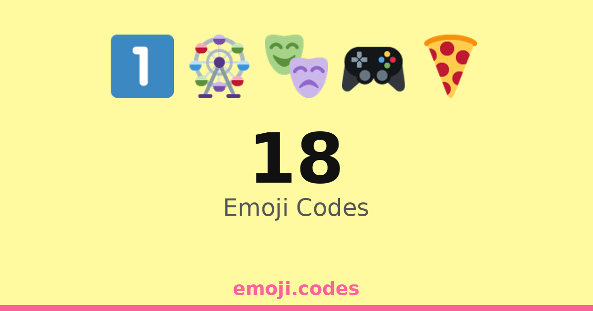 18 Emoji Codes 🌈🌟1️⃣8️⃣ — 234 Combinations to Copy & Paste