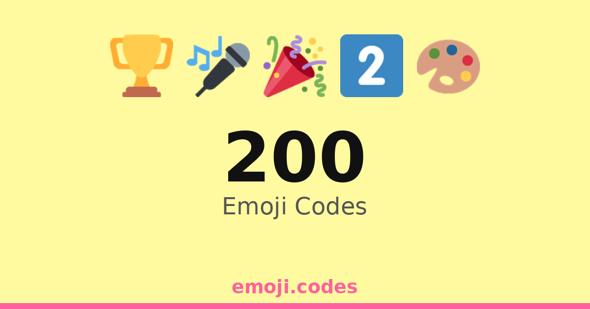 200 Emoji Codes 🌄2️⃣0️⃣0️⃣ — 58 Combinations to Copy & Paste