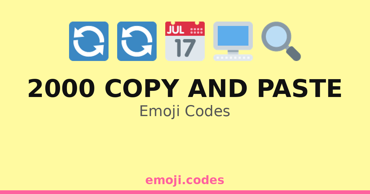 2000 Copy And Paste Emoji Codes 💾🖥️📊📈📉 — 273 Combinations to Copy & Paste