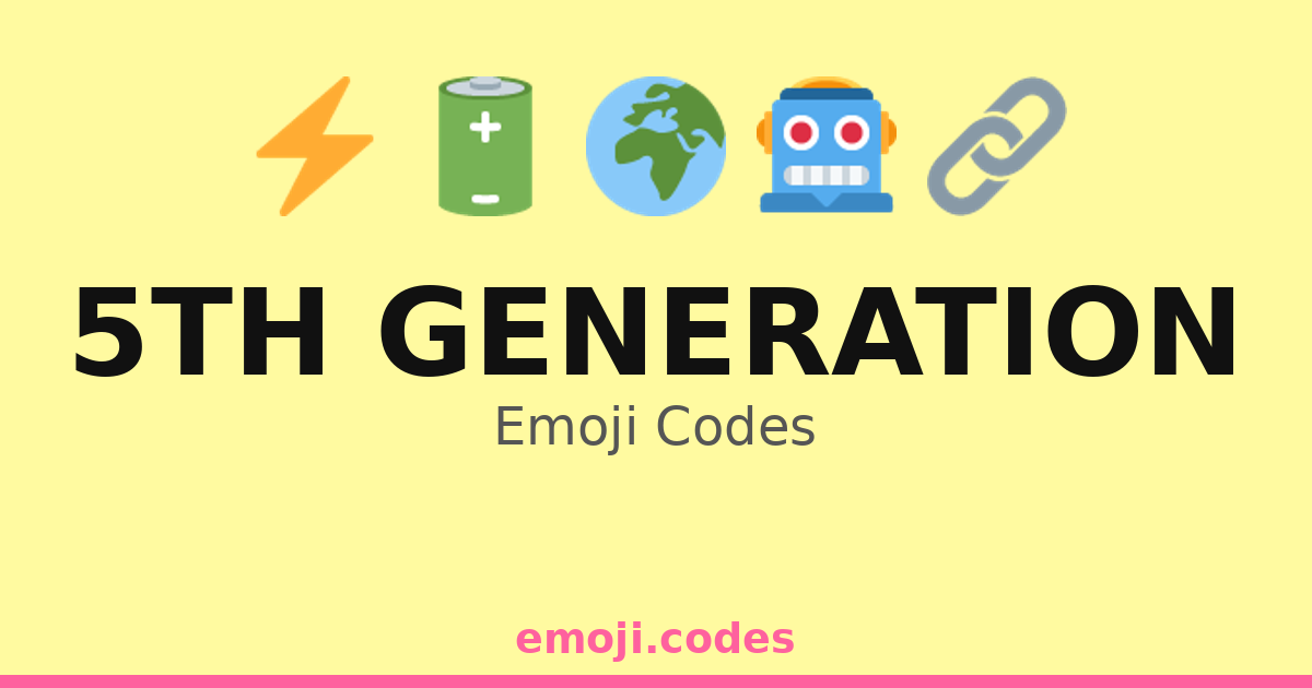 5th Generation Emoji Codes 🌌🚀5️⃣ — 187 Combinations to Copy & Paste
