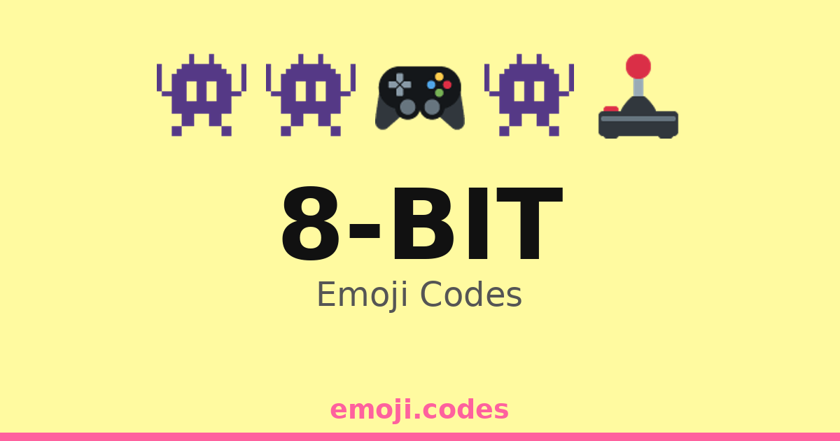 8-Bit Emoji Codes 🎮👾💻🌌 — 316 Combinations to Copy & Paste