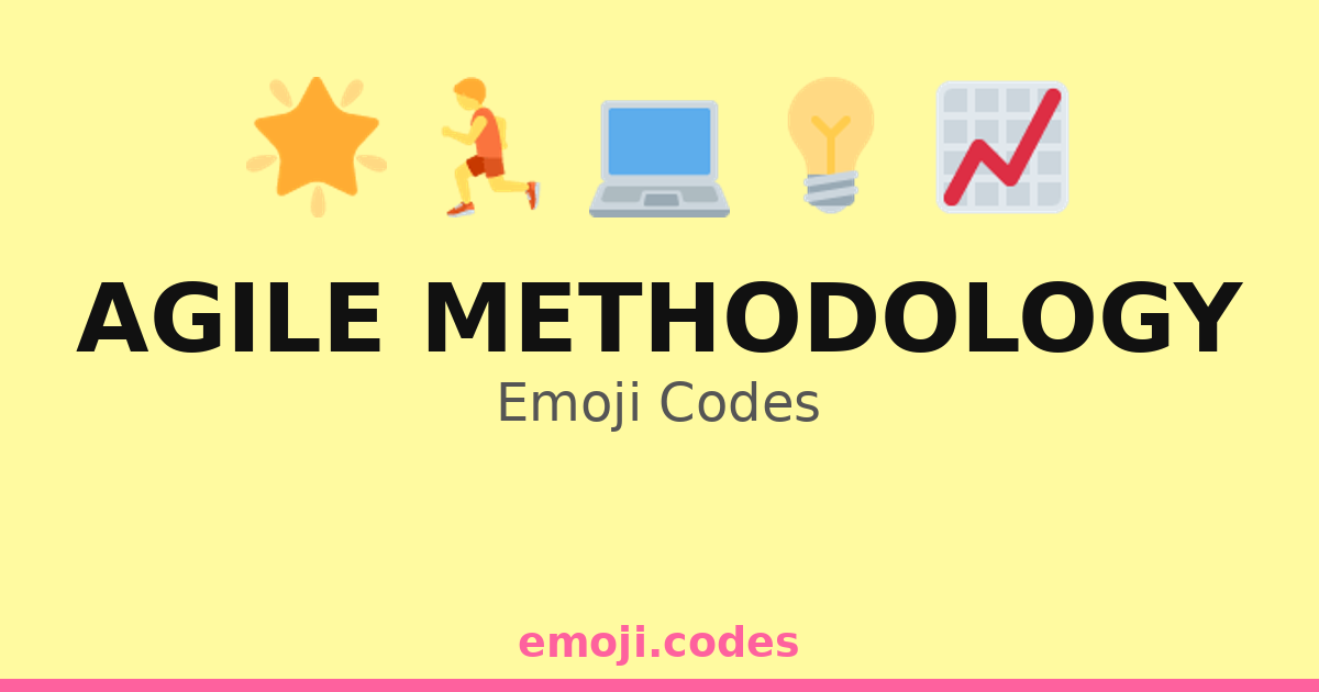 Agile Methodology Emoji Codes 🌀🏃🔄 — 167 Combinations to Copy & Paste