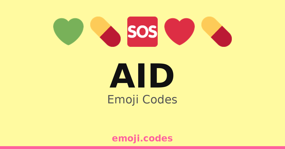 Aid Emoji Codes 🛟 — 248 Combinations to Copy & Paste