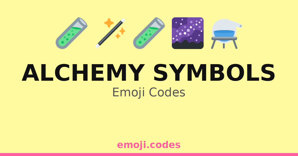 Alchemy Symbols Emoji Codes 🧂 — 365 Combinations to Copy & Paste