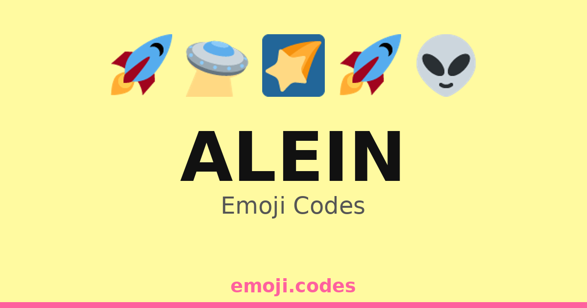 Alein Emoji Codes 🌌👽🛸🌠👾 — 7 Combinations to Copy & Paste