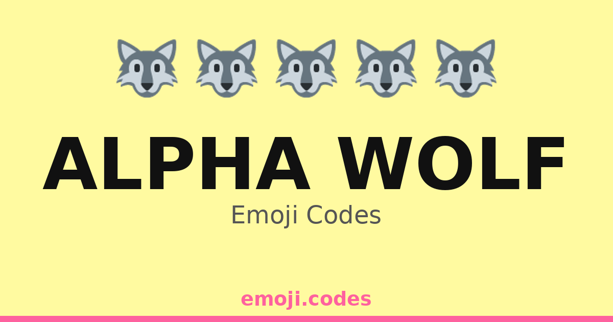 Alpha Wolf Emoji Codes 🐺🌄🌌🔥 — 198 Combinations to Copy & Paste