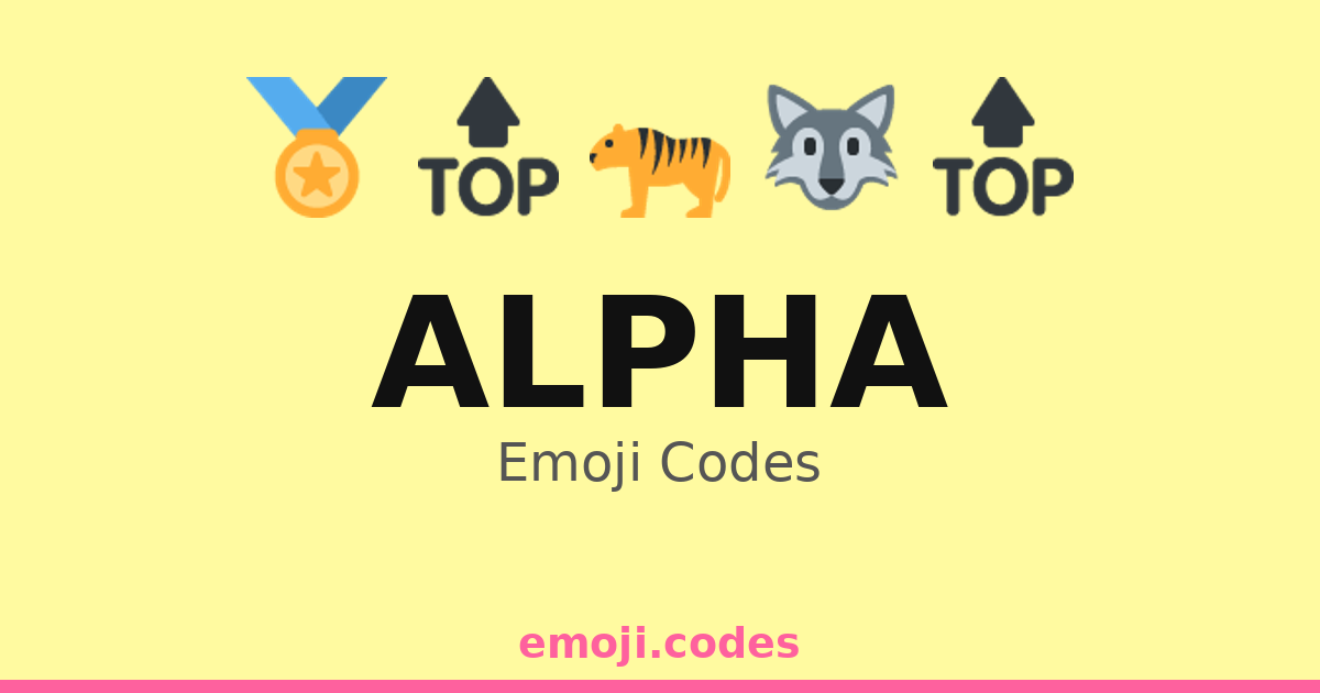 Alpha Code Cat Alpha Emoji Codes 🌊🏄♂️🏆 — 210 Combinations to Copy & Paste