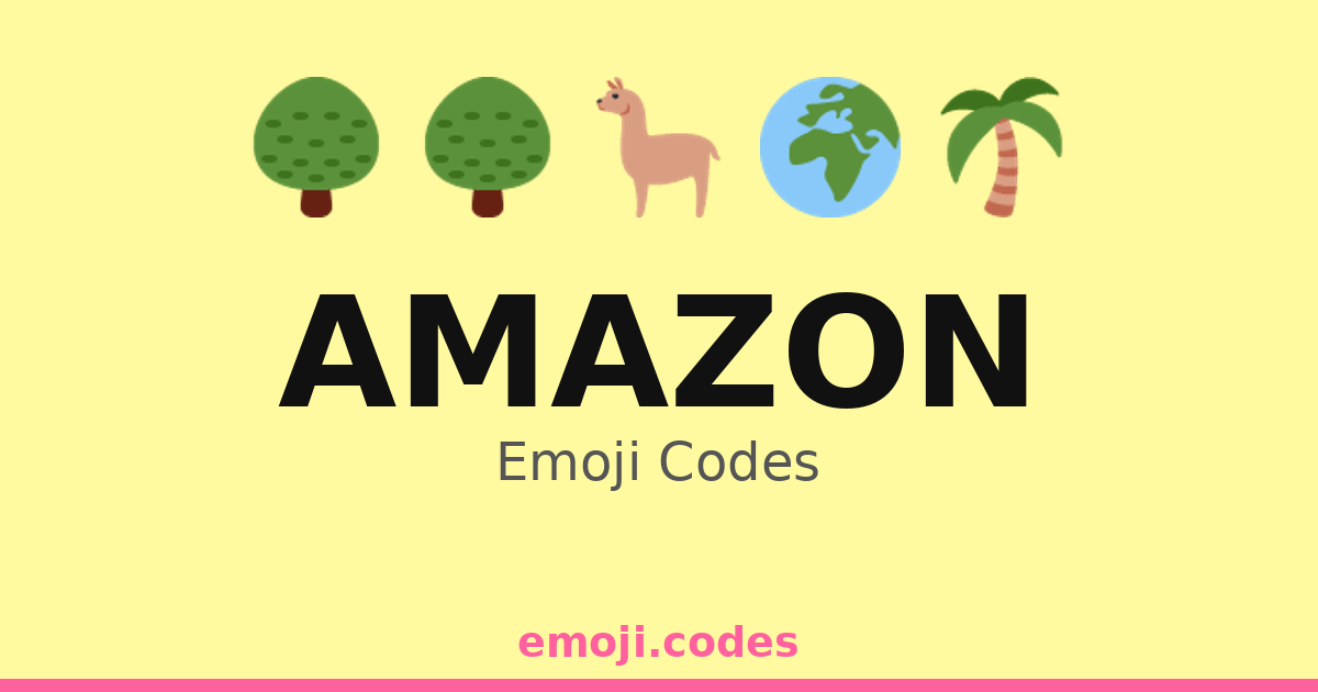 Amazon Emoji Codes 🌊🏝️🐢 — 47 Combinations to Copy & Paste