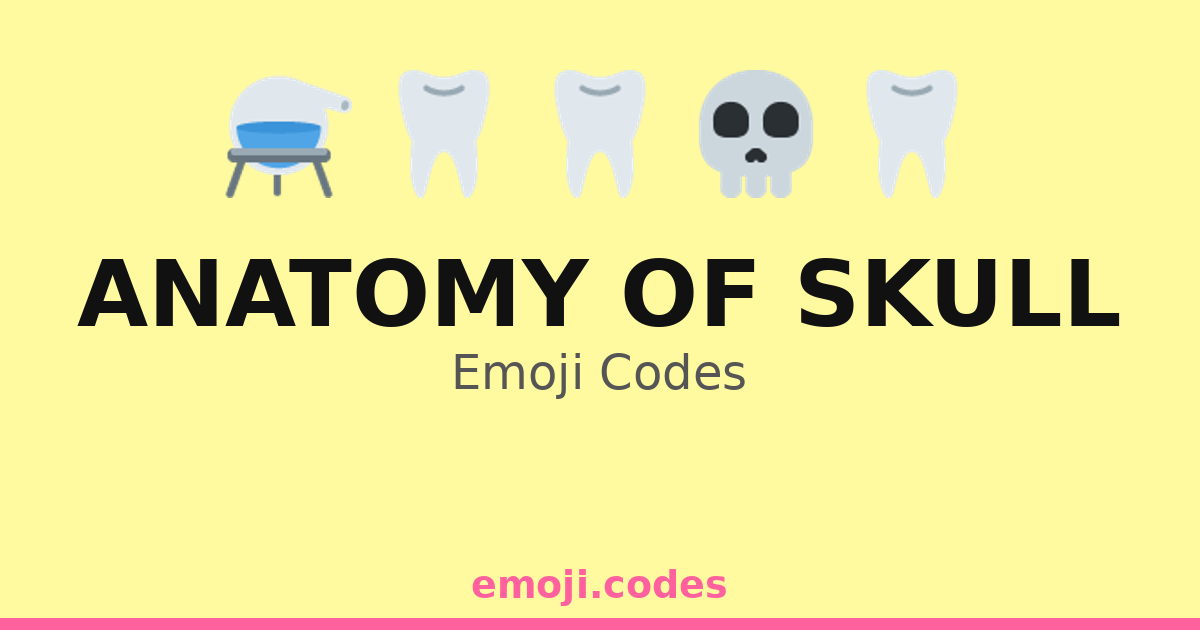 Anatomy Of Skull Emoji Codes 👨⚕️💀 — 304 Combinations to Copy & Paste