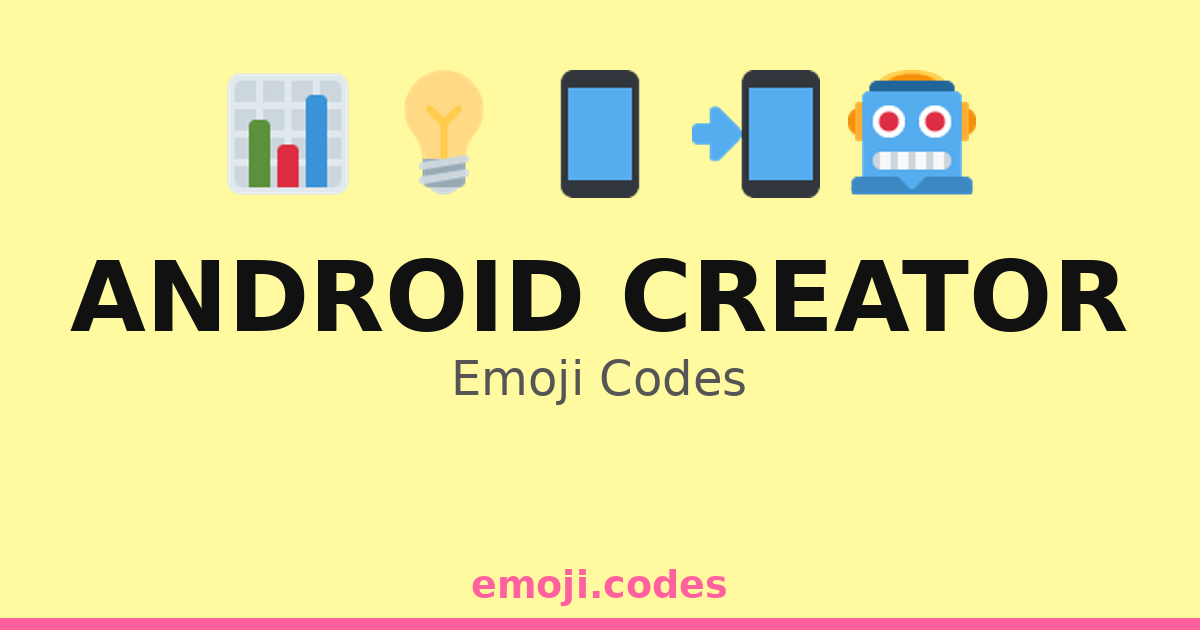 Android Creator Emoji Codes 👨‍💻🔧📱🤖 — 219 Combinations to Copy & Paste