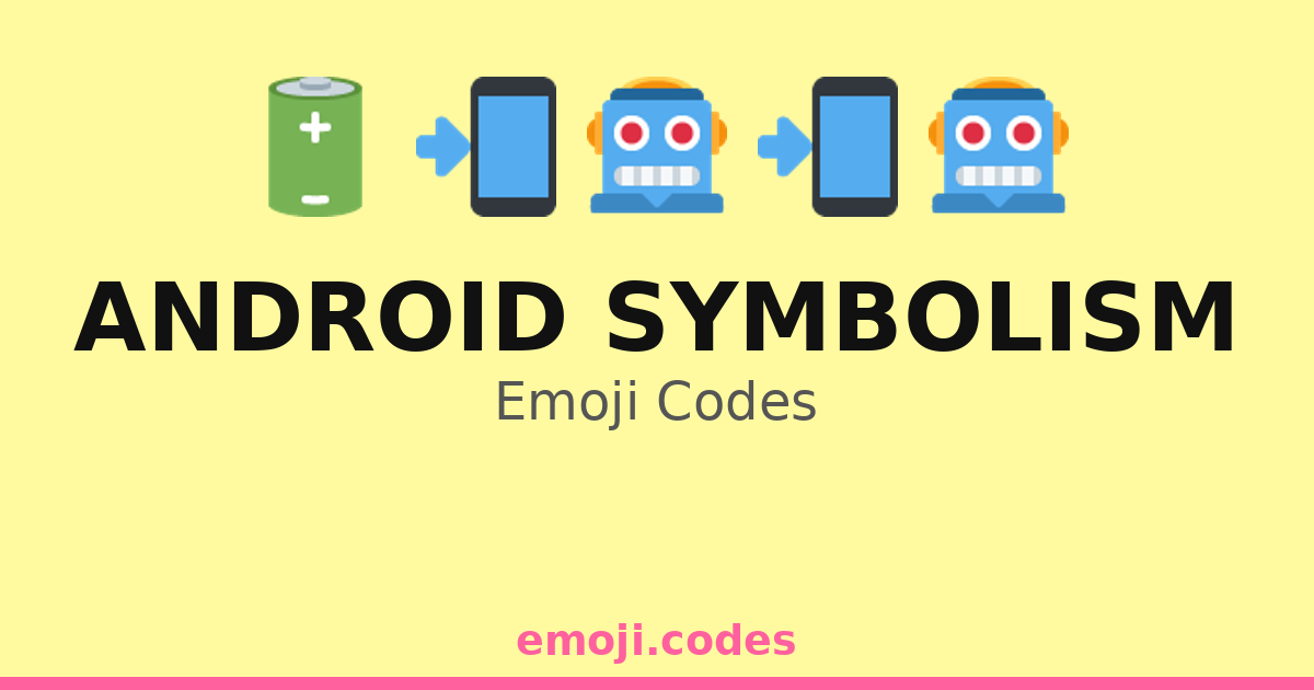 Android Symbol With Java Code Android Symbolism Emoji Codes 🌐🤖📡💾 — 195 Combinations to Copy & Paste