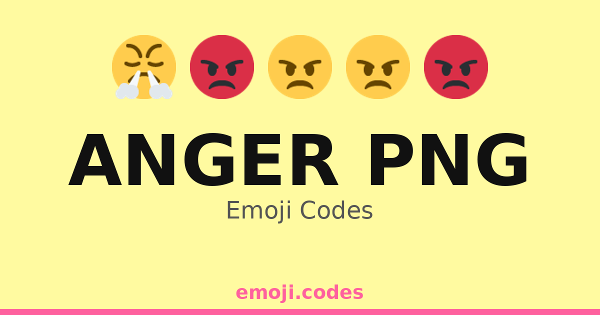 Anger Png Emoji Codes 💢😡👊💥 — 27 Combinations to Copy & Paste