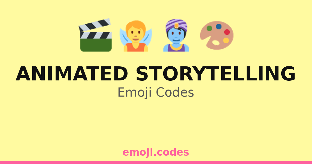 Animated Storytelling Emoji Codes 🎨📽️🖥️🎞️ — 210 Combinations to Copy ...