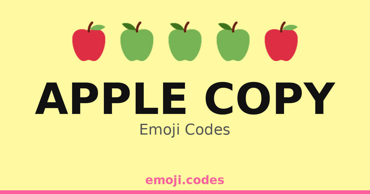 Apple Copy Emoji Codes ๐๐ป๐ฑ๐ โ 40 Combinations to Copy & Paste