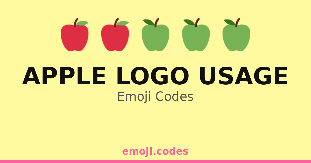Apple Logo Usage Emoji Codes 🍎🌈🖥️ — 129 Combinations to Copy & Paste