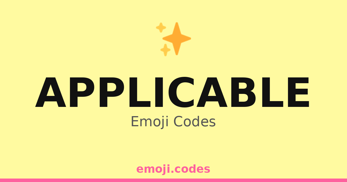 Applicable Emoji Codes 🏛️🏫 — 23 Combinations to Copy & Paste