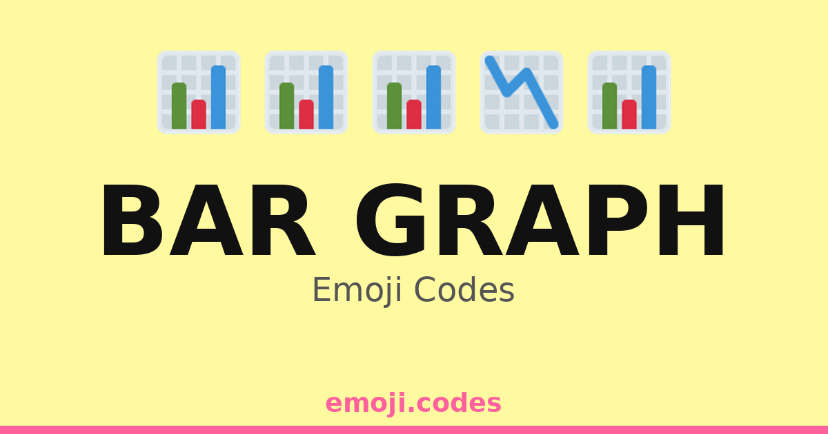 Bar Graph Emoji Codes 📈📈📉📉 — 215 Combinations to Copy & Paste