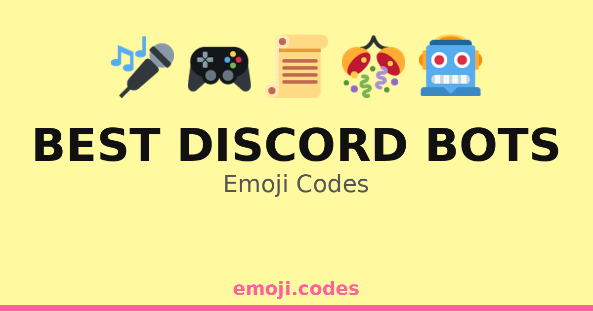 Code Roulette Bot Discord Best Discord Bots Emoji Codes 🌐🤖💻📡 — 113 Combinations to Copy & Paste