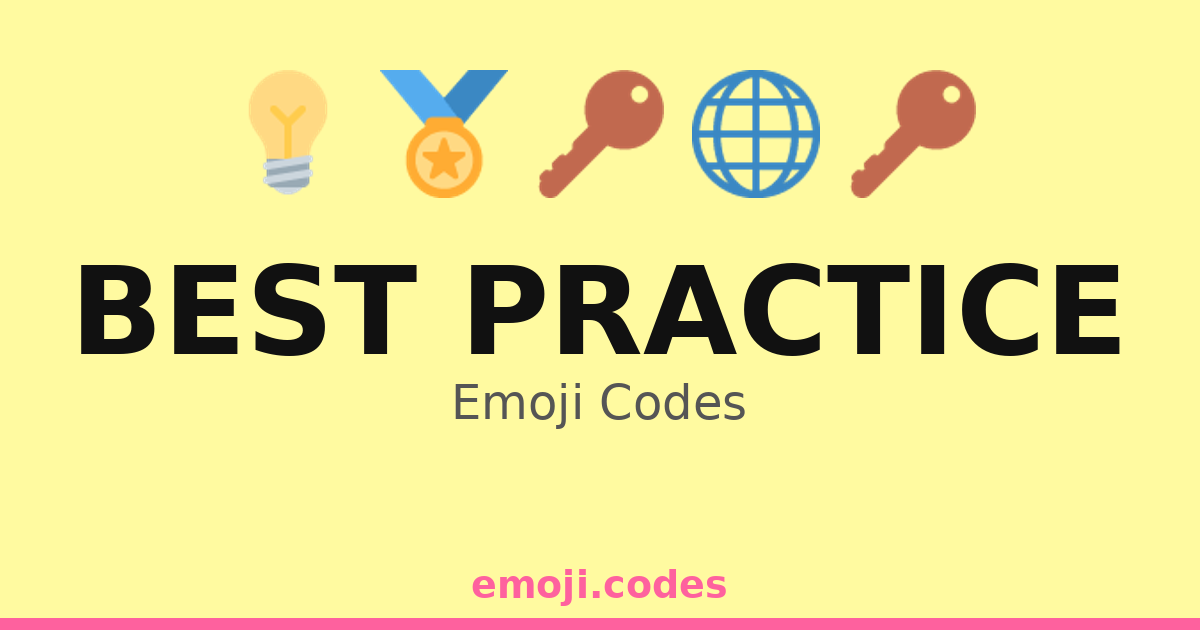 Practa Codes Best Practice Emoji Codes 🌐🤝🏆 — 93 Combinations to Copy & Paste