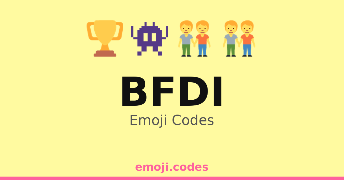 Qr Code Bfdi Bfdi Emoji Codes 🏆🎉📺 — 4 Combinations to Copy & Paste