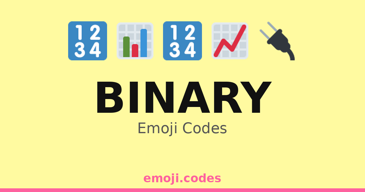 Binary Emoji Codes 💡🔌0️⃣1️⃣ — 287 Combinations to Copy & Paste