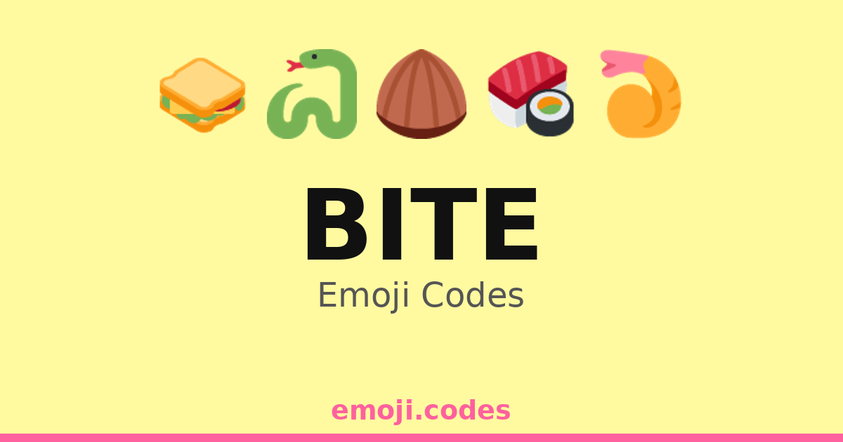 Bite Emoji Codes 🌰🥜 — 149 Combinations to Copy & Paste