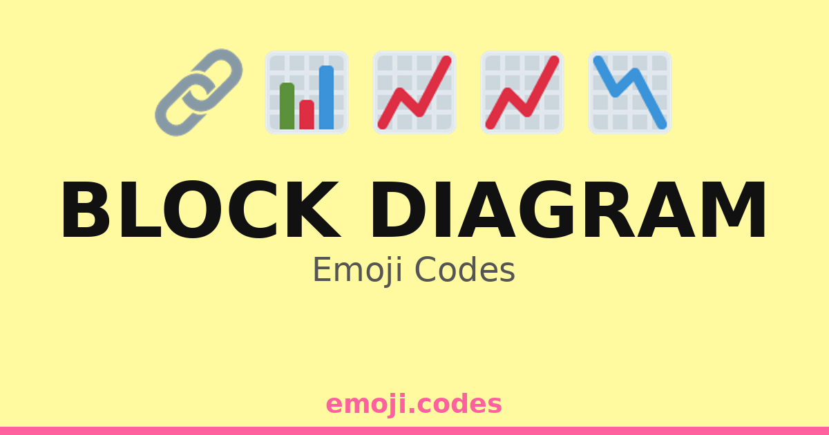 Block Diagram Emoji Codes 📈📉🔲🔳 — 188 Combinations to Copy & Paste