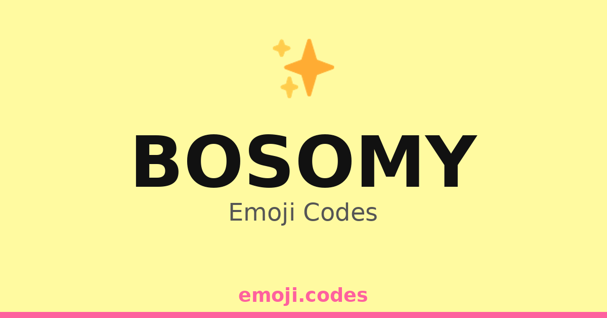 Bosomy Emoji Codes 🌙💋🛌 — 45 Combinations to Copy & Paste