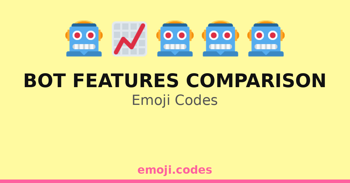 Code Bot Face Image Bot Features Comparison Emoji Codes 🆚📊🤖📈 — 113 Combinations to Copy & Paste