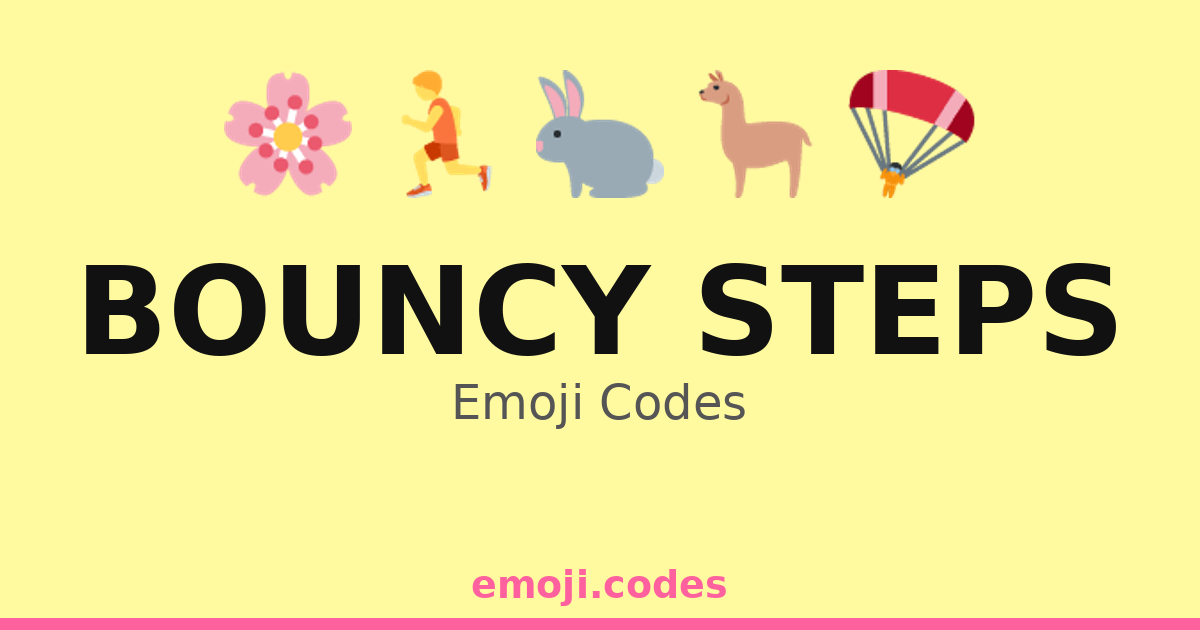 Bouncy Steps Emoji Codes 🌈🏃♀️ — 21 Combinations to Copy & Paste