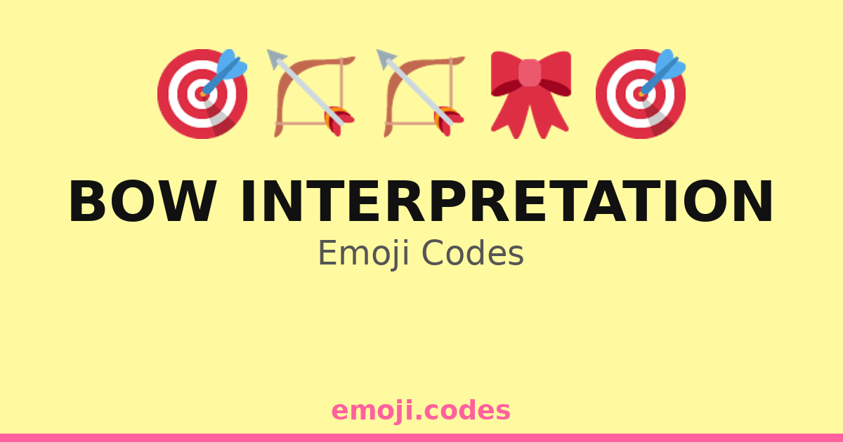 Bow Interpretation Emoji Codes 🎀📚🖊️ — 42 Combinations to Copy & Paste
