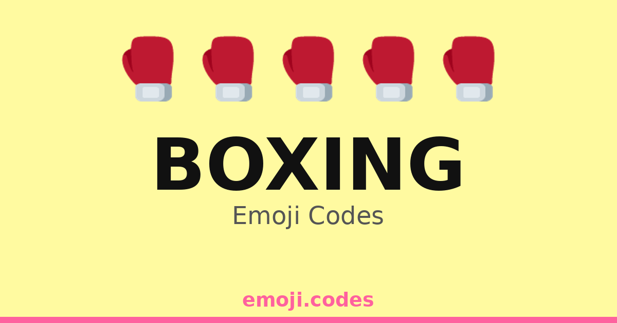Boxing Emoji Codes 🏆🥊🏋️‍♀️ — 500 Combinations to Copy & Paste