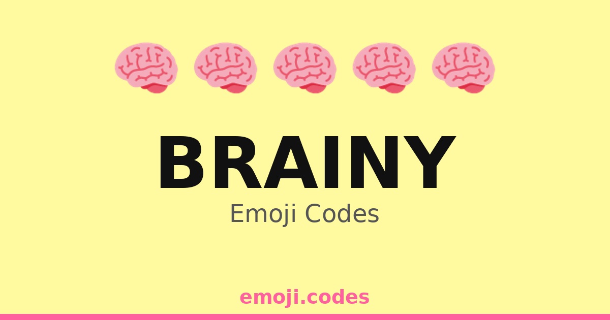 Brainy Emoji Codes 🧠🎓📚🖥️ — 230 Combinations to Copy & Paste