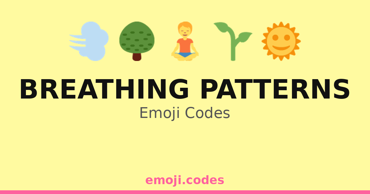 Marshaller Pattern Code Breathing Patterns Emoji Codes 🌊🏞️🌅🌬️ — 186 Combinations to Copy & Paste