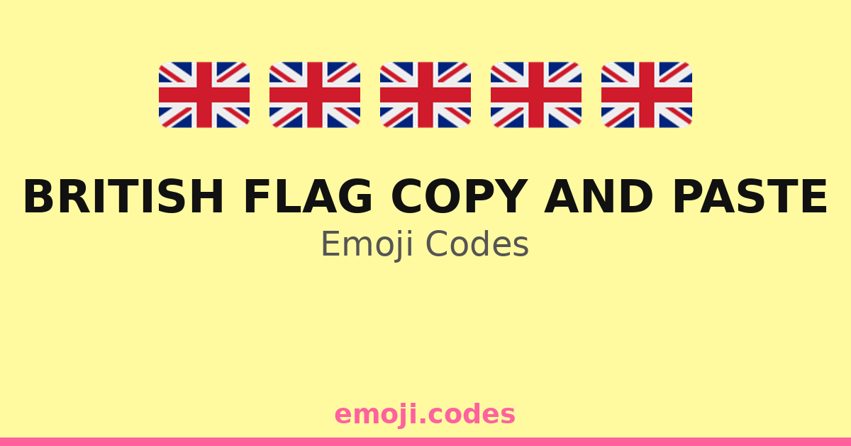 British Flag Copy And Paste Emoji Codes 🇬🇧🍕🍝 — 29 Combinations to Copy ...