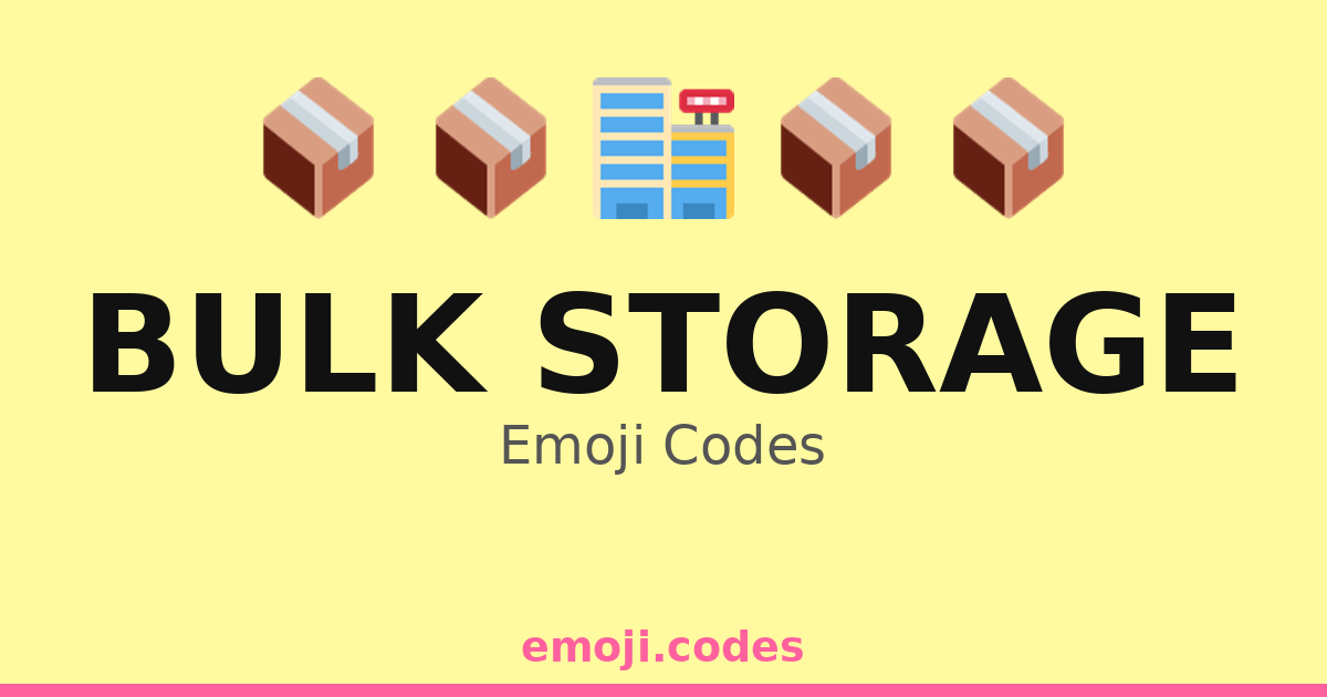 Storage Rack Emoji Bulk Storage Emoji Codes ποΈπ¦π¦π¦π β 50 Combinations to Copy & Paste