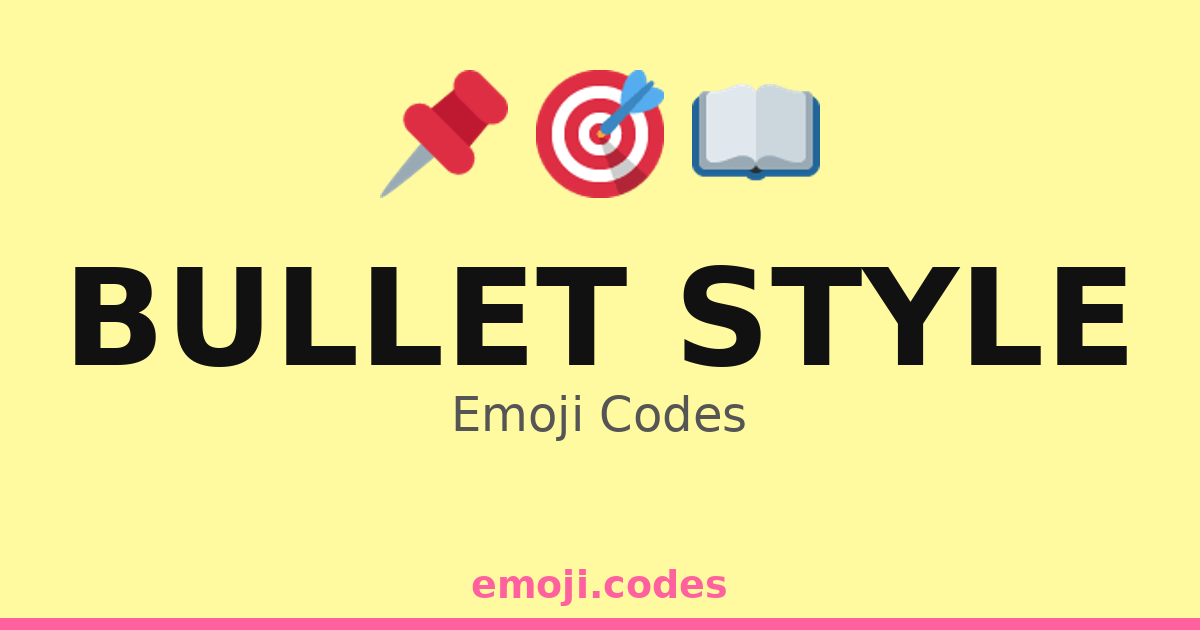 Bullet Style Emoji Codes 🎯🔫💣 — 229 Combinations to Copy & Paste