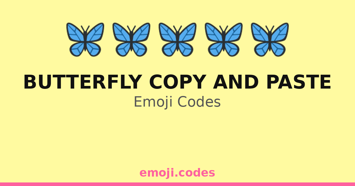 Butterfly Copy And Paste Emoji Codes 🦋🌈🌞🌙🌍🌏 — 282 Combinations to Copy ...
