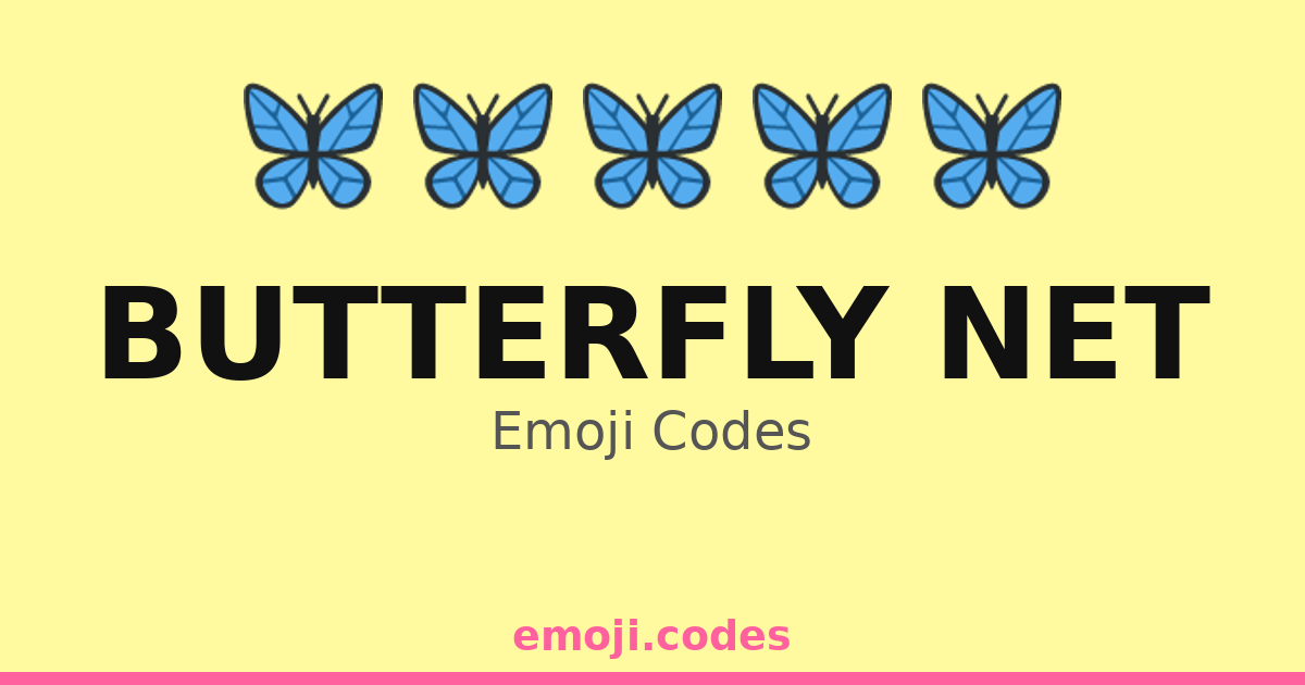 Butterfly Net Emoji Codes 🦋🌞🌼🌿 — 120 Combinations to Copy & Paste