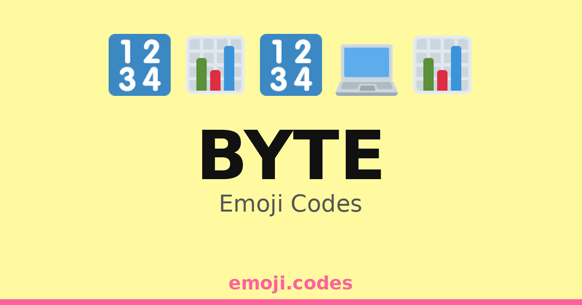 Bbcode Emojis Byte Emoji Codes 💻📡🔌🖥️ — 201 Combinations to Copy & Paste