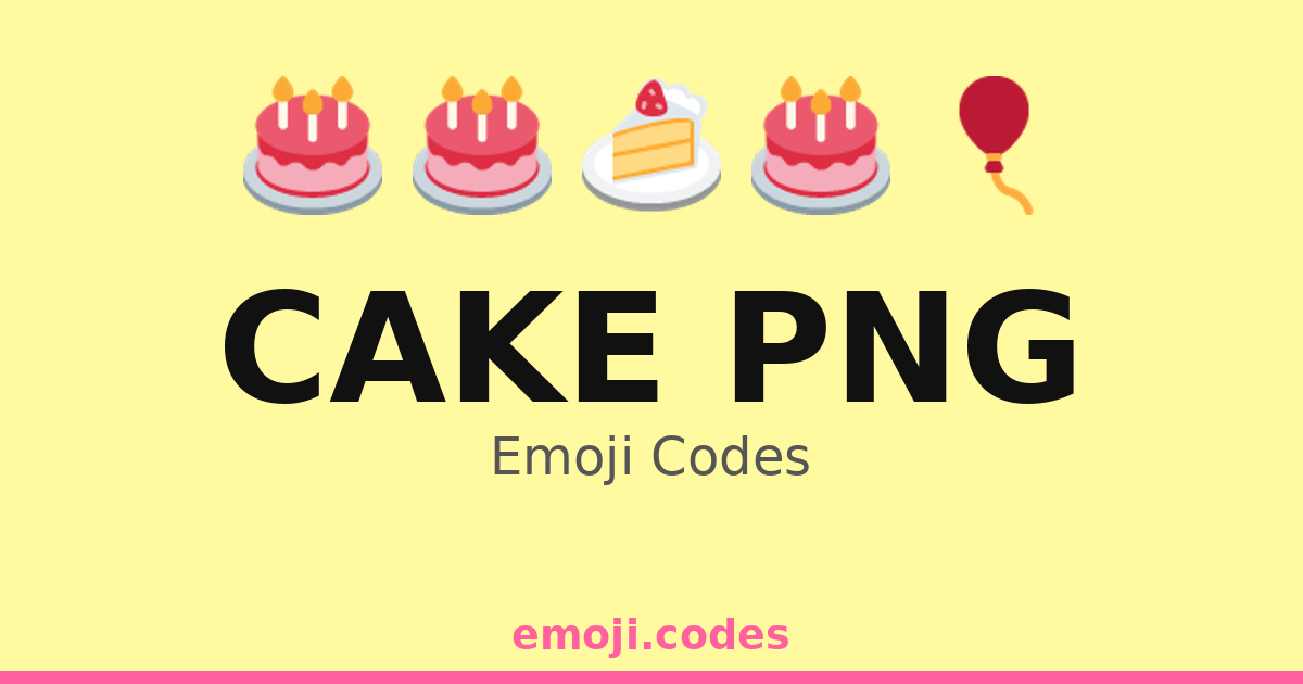 Cake Png Emoji Codes ๐ฐ๐ โ 17 Combinations to Copy & Paste