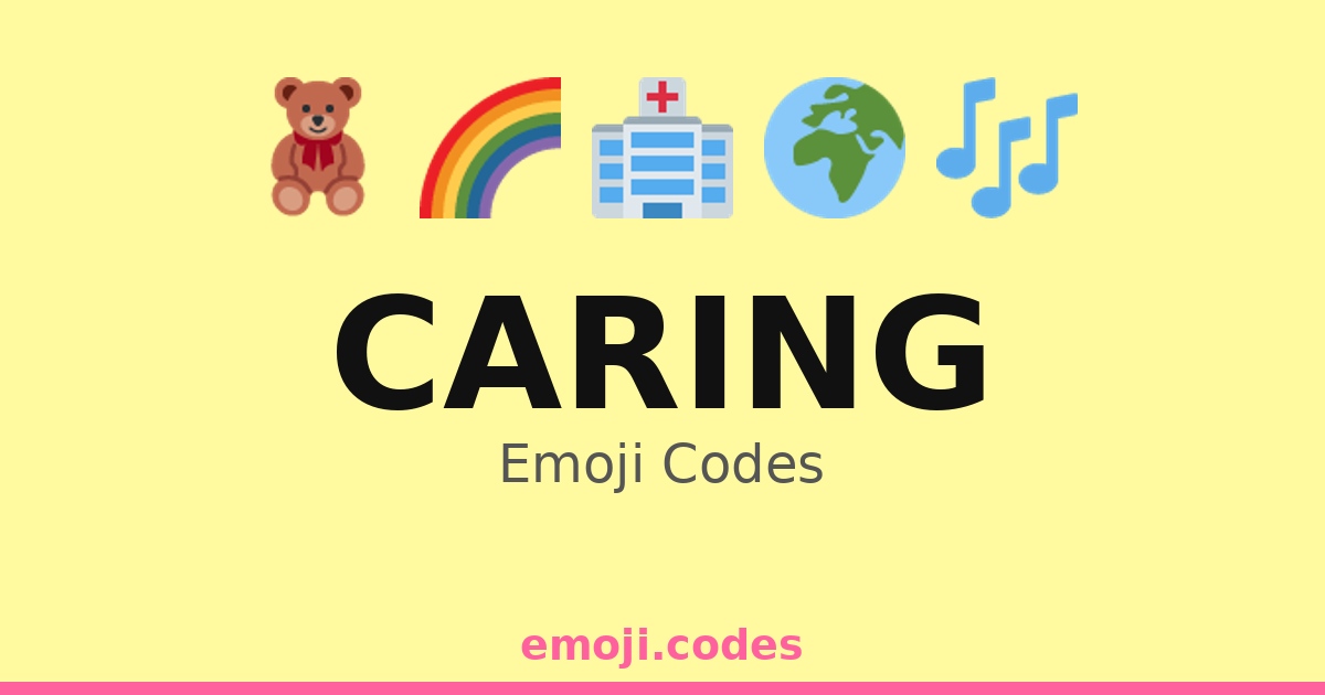 Caring Emoji Codes 🌈👐 — 436 Combinations to Copy & Paste