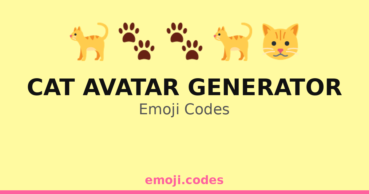 Cat Avatar Generator Emoji Codes 🐈🎊🌌 — 67 Combinations to Copy & Paste