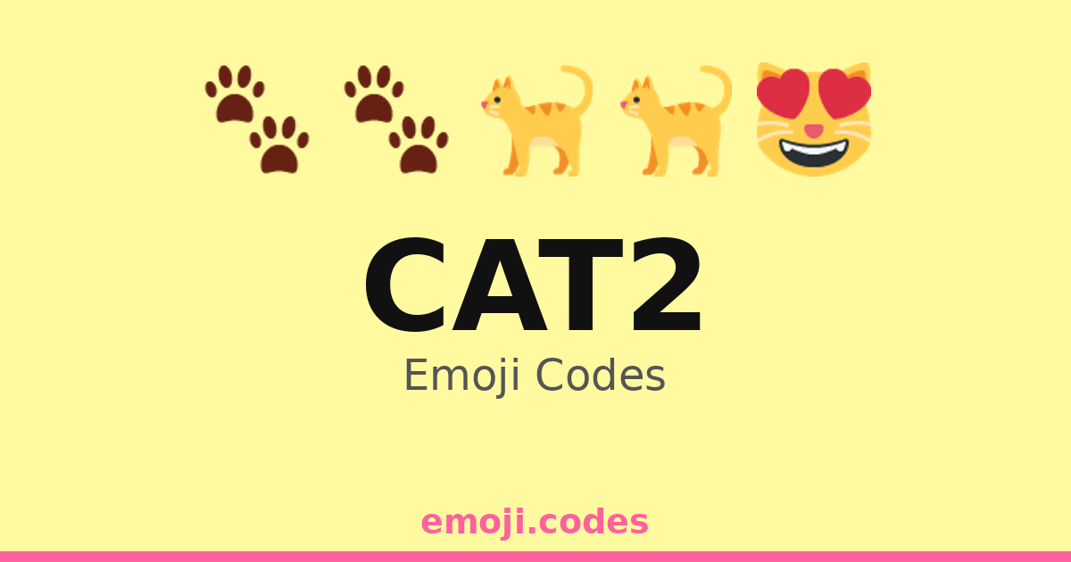 Cat2 Emoji Codes 🐈🌙 💤 — 9 Combinations to Copy & Paste