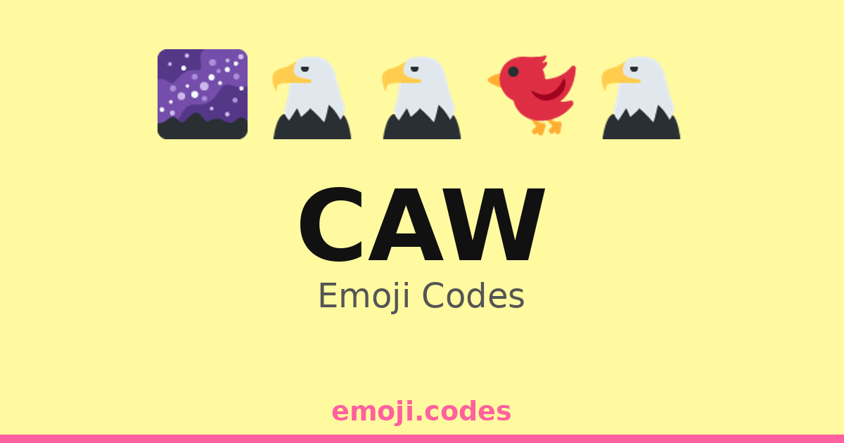 Caw Emoji Codes 🌌🦅🌙 — 200 Combinations to Copy & Paste