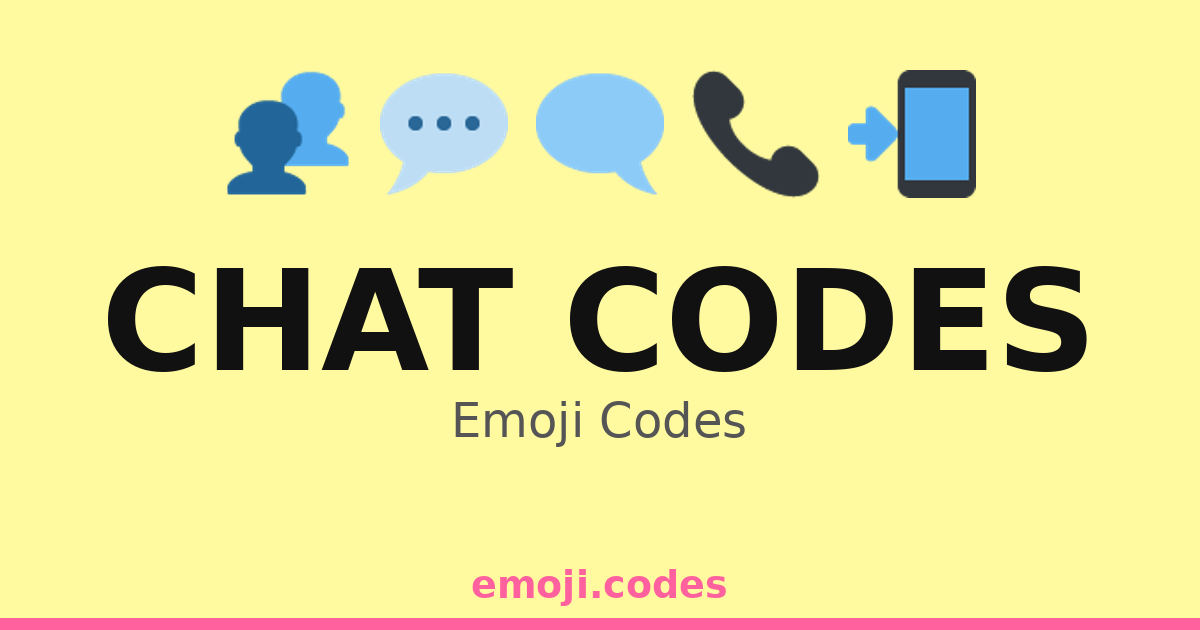 Chat Codes Emoji Codes 👥💬🔑 — 177 Combinations to Copy & Paste