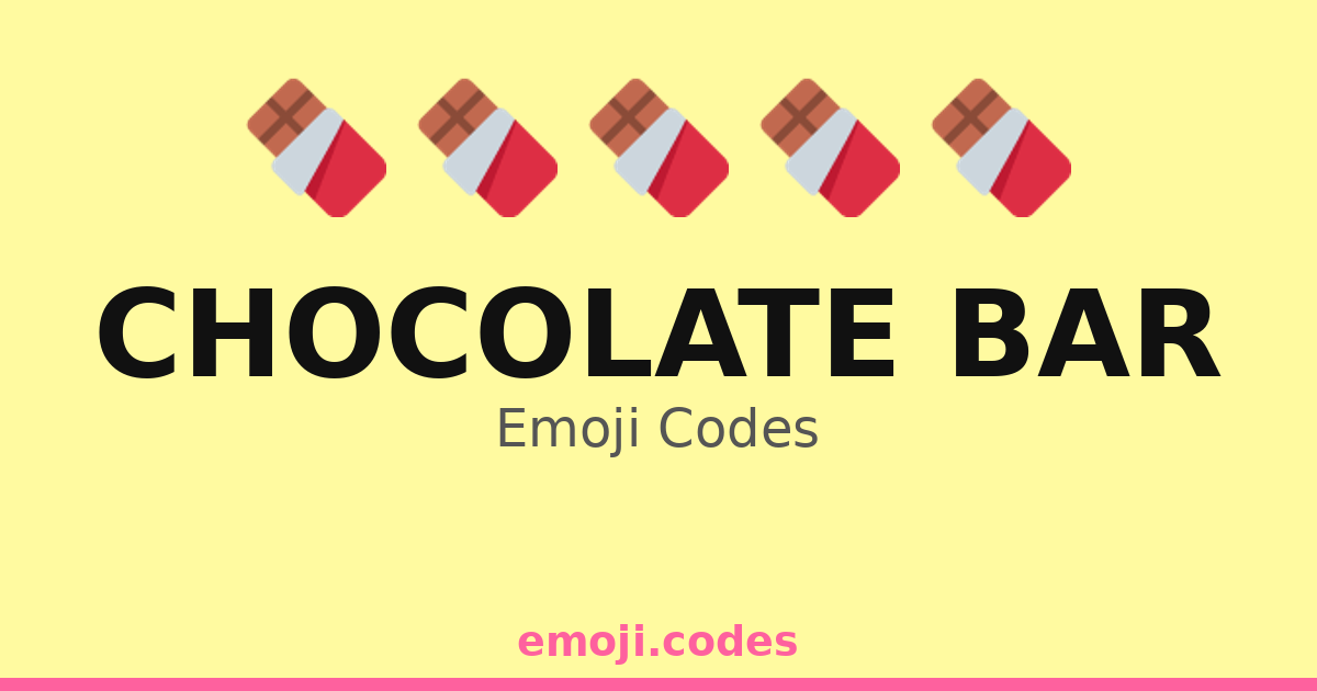 Chocolate Bar Emoji Codes π«ππ« β 452 Combinations to Copy & Paste