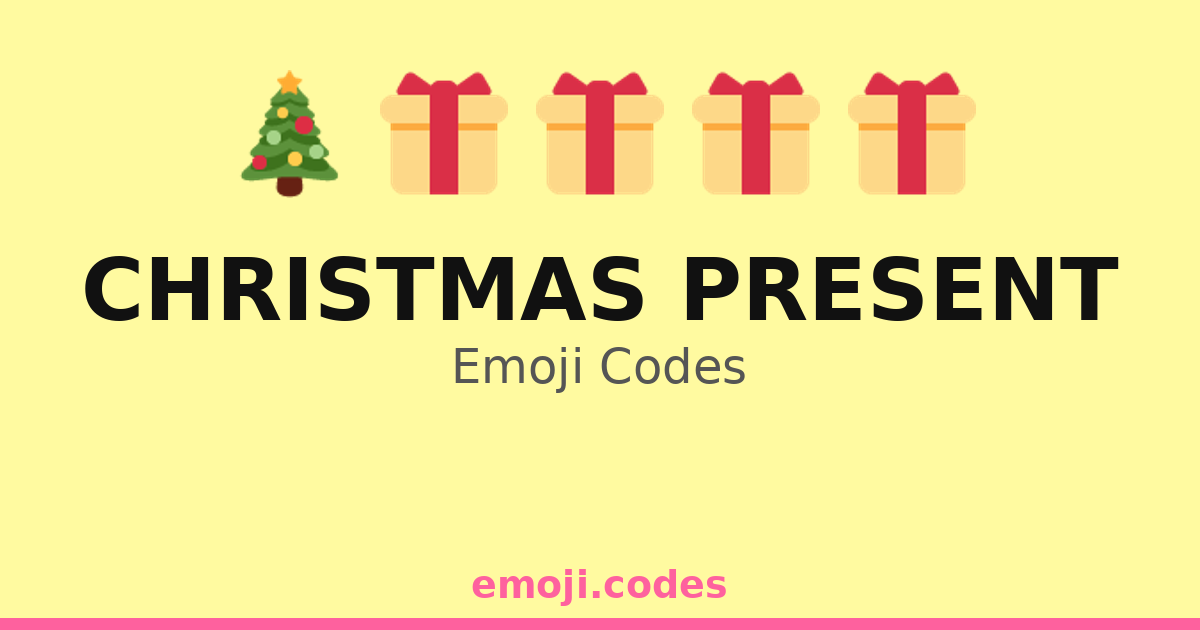 Christmas Present Emoji Codes 🎁🍷🍪 — 251 Combinations to Copy & Paste
