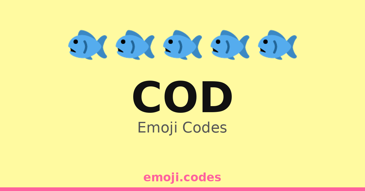Cod Emoji Codes 🐠 — 165 Combinations to Copy & Paste
