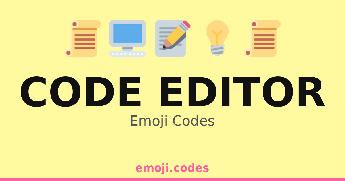 Code Editor Emoji Codes 👨‍💻📜🖥️ — 176 Combinations to Copy & Paste